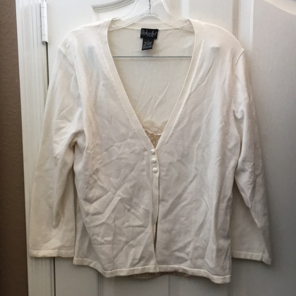 FINAL MARKDOWN Ladies’ Rafaella Petites 1-pc w/2-pc Look Top (L)